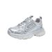 Sponge Cake Thick Bottom Dad Shoes, New Mesh Breathable Eye-catching With Small High Heel_vogvips.com