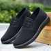 Men Slip On Breathable Canvas Casual Shoes Non-Slip Lightweight Walking Loafers_vogvips.com