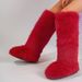 Women's Knee-High Faux Fur Snow Boots – Winter Warm Y2K Style High Boots With Fringe Detail_vogvips.com