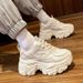 Breathable Dad Shoes For Women Trend New All Match Casual Thick Soled Mesh Sports Shoes Height Increasing Running Shoes_vogvips.com