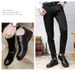 Men's Round Head Leather Shoes Non-slip Men's First-layer Leather Shoes Shallow Mouth Lace-up Leather Shoes_vogvips.com