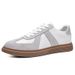 Retro Leather Color Matching Platform Casual Sports Board Shoes Dexun Flying Weaving Matte Platform Men's Shoes_vogvips.com