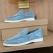 Men's Foreign Trade Jogging Shoes With Soft Rubber Soles, Slip-On Suede Leather Casual Shoes, Women's Large Size Loafers_vogvips.com