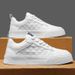 () Men's New Breathable White Men's Trendy And Versatile Thick Soled Sports Casual Shoes_vogvips.com