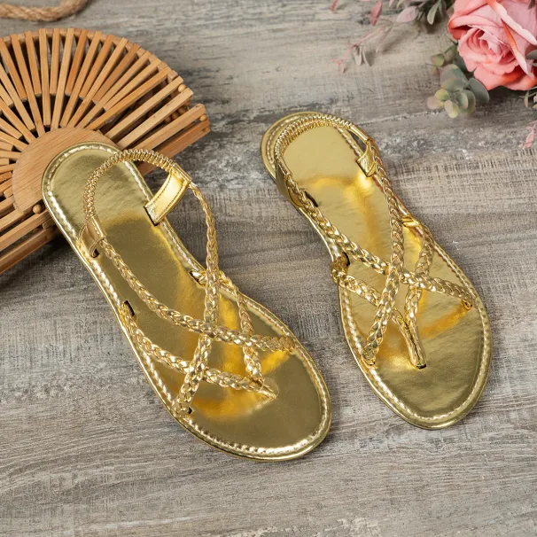 Beach Woven Hollow Women Flats Casual Clip Toe Sandals Summer 2024 New Fashion Walking Shoes Dress Femme Slides_vogvips.com