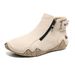 Hand-Sewn Women's Shoes, Autumn And Winter Flat Single Shoes, Casual Shoes_vogvips.com