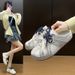 2026 White Sneakers For Women Spring New Korean Style Ins Female Student Casual Sports Versatile Board Shoes Street Style LDS10_vogvips.com