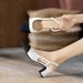 Baotou Sandals For Women Thick Heel Versatile Flat High Heels Simple Design Suitable For Students And Everyday Wear_vogvips.com