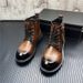 Trendy Chunky Business Casual Outdoor High-top Warm Men's Shoes Work Short Boots Height Increasing_vogvips.com