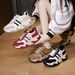 INS Korean Version New Dad For Women 2024 Autumn Student Sports Running Casual Thick Sole Height Increasing Shoes JC8821_vogvips.com