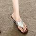 2026 French Retro Square-toed Flip-flops , Summer Outdoor High-heeled Shoes To Pair With Skirts, Wedge Sandals For_vogvips.com
