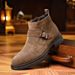 European Warm Series 2025 New Men's Genuine Leather Fashion Suede Pointed Toe Martin Fleece Lined Warm Short Boots_vogvips.com
