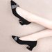 Fashion Temperament Rhinestone Light Mouth Single Shoes Women's Mid-heel Season Fashion Pointed Thick Heel High Heels_vogvips.com