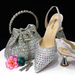 2023 European And American Cross-Border In-Stock Colorful Stone Bucket Handbag Matching Pointed Toe Women's Single Shoes_vogvips.com