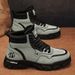 European Warm Series Men's Martin Boots 2025 Autumn Winter New High-top Thick-soled Warm British Style Work Motorcycle Shoes_vogvips.com