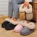 Cozy Plush Slippers For Men And Women - Indoor/Outdoor Winter House Shoes With Non-Slip EVA Sole, Soft Faux Fur Lining, Round Toe Design_vogvips.com