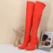Women's Shoes Pointed Toe Fashion Outdoor Chunky Heel Inner Zipper Colorful Women's Boots 35 42_vogvips.com