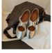 Sheepskin Version ~ Genuine Soft Sole Silver Mary Jane For Women With Cross Buckle Round Toe Ballet Style Flat Small_vogvips.com