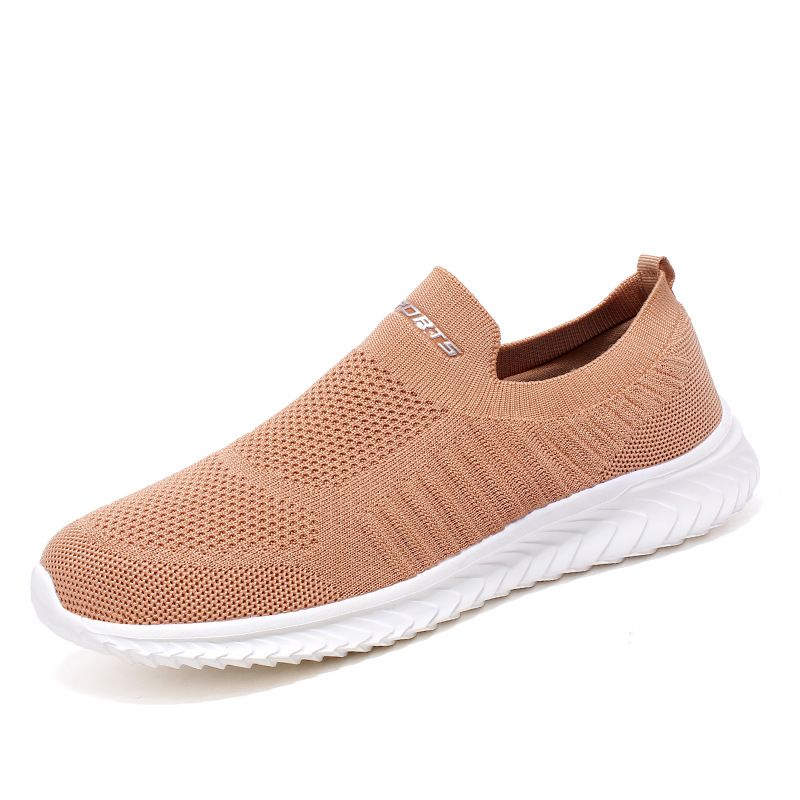 2026 Spring/Summer Cross-Border Couple's Plus Size Breathable Flyknit Sports Men's And Women's Running Wholesale Walking_vogvips.com