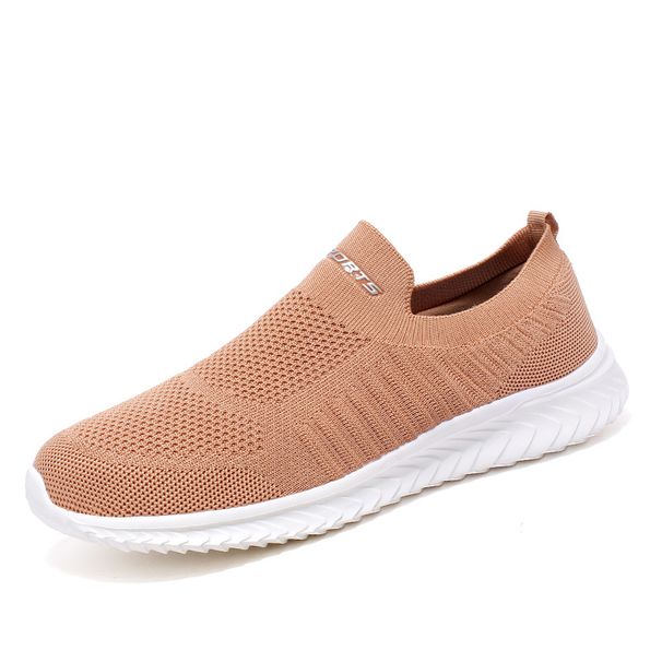 2026 Spring/Summer Cross-Border Couple's Plus Size Breathable Flyknit Sports Men's And Women's Running Wholesale Walking_vogvips.com