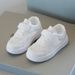 Children's White 2025 Summer Boys' Sports Breathable Mesh Hollow Girls' Casual Sneakers Soft Sole Baby Shoes_vogvips.com