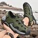 Men's Beach Shoes Summer Breathable Men's Shoes Outdoor Casual Comfortable Non-Slip Closed-Toe Sandals Large Size 46_vogvips.com