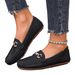 Foreign Trade Plus Size Women's Shoes 2025 Spring And Autumn New Korean Style Round Toe Shallow Mouth Low Heel Flat Comfortable Casual Single Shoes_vogvips.com