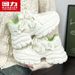 Huili WBX-468M Thick-Soled Dad Shoes For Women 2025 New Model With Fleece Lining, Leather Upper, Versatile Casual Sneakers_vogvips.com