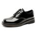 ShoeVault Square Toe Niche Derby Formal Fashion Commuting Small Leather Korean Style Trendy New Thick Sole Height Increasing Men's_vogvips.com