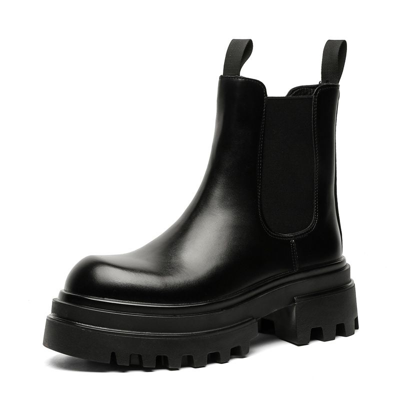 Winter Thick-soled Heightening Tooling Boots Short Boots Cigarette Boots Martin Boots_vogvips.com