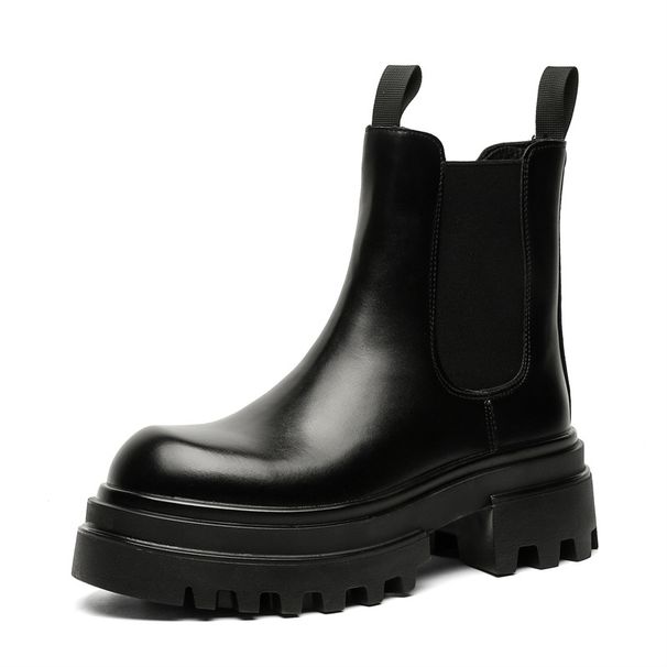 Winter Thick-soled Heightening Tooling Boots Short Boots Cigarette Boots Martin Boots_vogvips.com
