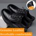 Genuine Leather Men's Business Casual Breathable Comfortable No Slip Versatile Shoes Loafers Men Sneakers Chaussures_vogvips.com