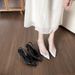 Elegant Satin Heels New French Style Shallow Mouth Dress Shoes Pointed Toe Open Back High Heel Sandals For Women_vogvips.com