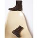 Sheepskin New Round Toe Ballet Cross Strap Flat Slim Women's Short Korean Style Versatile Sock Boots_vogvips.com