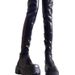 Over-the-Knee Long For Women 2024 Autumn Winter Suede High Boots Thick Sole Chunky Heel Petite Fleece-Lined Slimming_vogvips.com