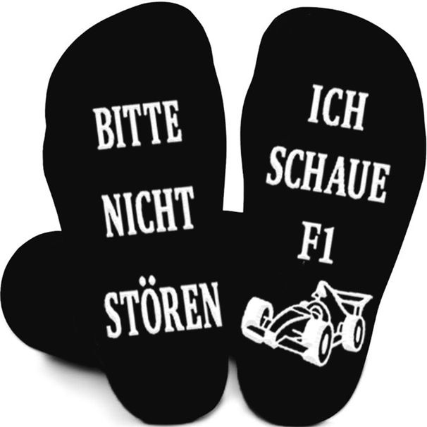 DO NOT DISTURB I'M WATCHING F1 mid tube cotton socks non slip dotted floor_vogvips.com