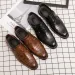 Mens Dress Mon Casual Leather Formal Fashion Wedding Designer Loafers Oxfords Business Shoes For Men With Free Shipping_vogvips.com