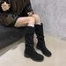 2025 New Style Ruched Slouch Heel Riding Fashionable Elegant Over-the-Knee Long Thick Sole Fashion Boots Trendy_vogvips.com