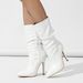 Women's Fashion Boots Pointed Toe Stiletto Heel Side Zipper Ankle Boots With Wrinkle Effect Waterproof Non-Slip Comfortable Lining_vogvips.com