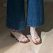 Lightweight Roman With A Retro Feel, Square Toe, One-strap Wedge Heel, Beach Vacation Style, Maillard Two-way Sandals_vogvips.com