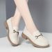 Thick Soled Loafers For Women Spring And Autumn New Soft Leather Black Retro British Style Slip On Shoes_vogvips.com