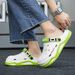 New Fashion Men's EVA Casual Comfortable Hole Garden Shoes Outdoor Men's Beach Sandals Indoor Home Unisex Slippers_vogvips.com