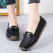 Casual Women's Flat Shoes Soft Sole Soft Surface Comfortable Wear-resistant Beans Shoes_vogvips.com