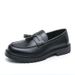 Fashion New Business Tassel Men's Loafers Versatile Slip-On Small Leather Shoes_vogvips.com