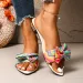 High Quality Hot Selling Women's Fashion 2026 Summer New Versatile Pointed Bow Decoration Low Heel Cool Mop_vogvips.com