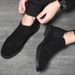 Euro Step 2025 New Brogue Ankle Trendy British Leather Shoes Slip-On Versatile Korean Style Boots For Men_vogvips.com