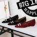 3686-K76 Korean-style Fashion Mary Jane With Rhinestone Buckle, One-strap, Wedge Heel, Suede, Elegant Pointed-toe Single_vogvips.com