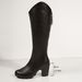 2025 Autumn New Women's Large Size V-Cut Chunky Riding Pointed Toe High Heel Long Boots_vogvips.com