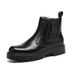 Men's Martin Thick Sole Autumn New Mid-Top Soft Leather Short Fashion Trend Motorcycle Height Increasing Boots_vogvips.com