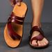 Men's Flip Flops For Outdoor Wear, Fashionable Flat Bottomed Clip On Sandals, Anti Slip Bathroom Beach Shoes, New Style_vogvips.com